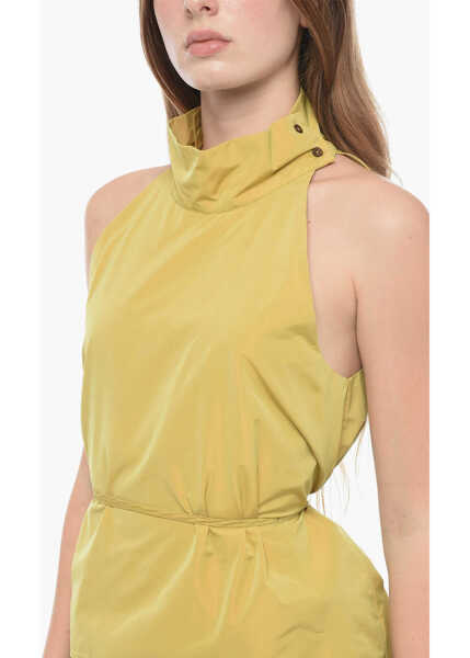 Bluze Co.Go Taffet Halter Top With Lace-Up Detail Yellow Femei (BM 16099526) 3