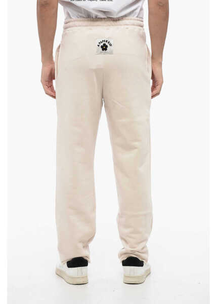 Pantaloni casual A PAPER KID Regular Fit Single-Pleat Sweat Pants Beige Barbati (BM 16099820) 2