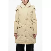 Geci Parka Pile-Borg Paded Parka With Hanger Detail Femei