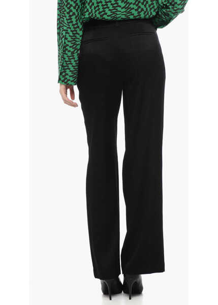 Pantaloni office Michael Kors Satin Pants With Flared-Fit Black Femei (BM 16100021) 2
