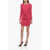P.A.R.O.S.H. Stretchy Mini Dress With Drape Detailing Pink