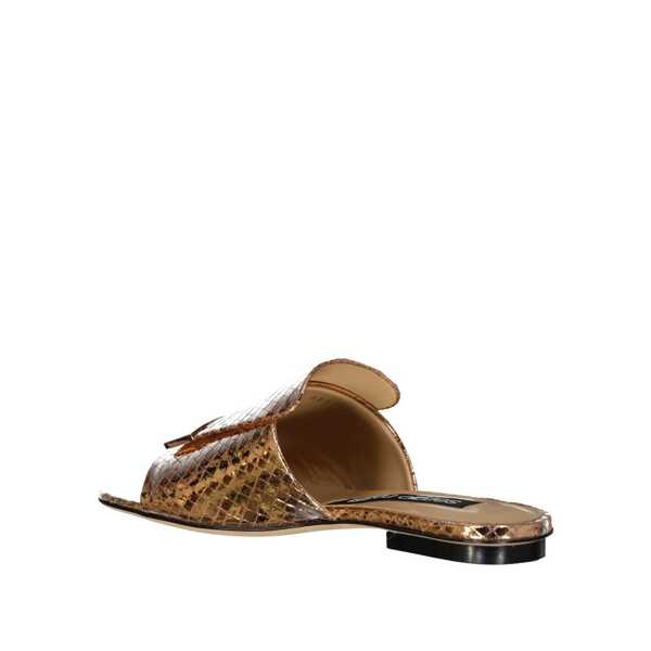 Sandale Sergio Rossi Sergio Rossi Leather Flat Sandals Rose gold Femei (BM 16100345) 3
