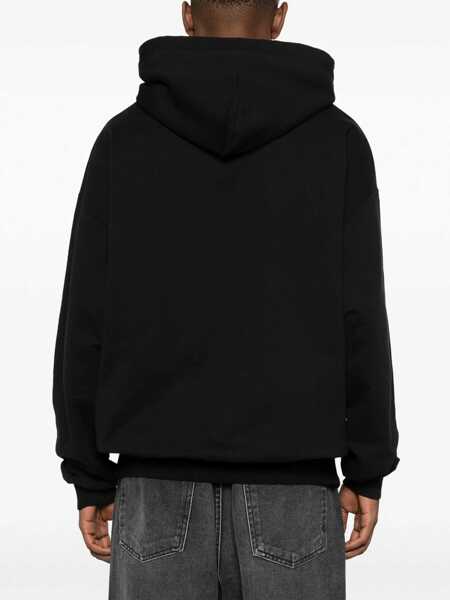Bluze de trening 1989 STUDIO Cotton Hoodie With Frontal Print Black Barbati (BM 16100486) 4