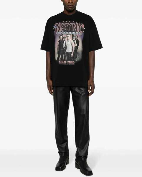 Tricouri 1989 STUDIO Printed Nsync Celebrity Crewneck T-Shirt Black Barbati (BM 16100690) 2
