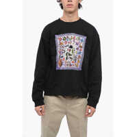 Bluze de trening Printed Brushed Cotton Crew-Neck Sweatshirt Barbati