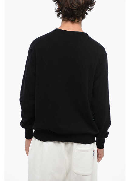 Pulovere BRUNO MANETTI Cashmere Sweater With V-Neck Black Barbati (BM 16101050) 2