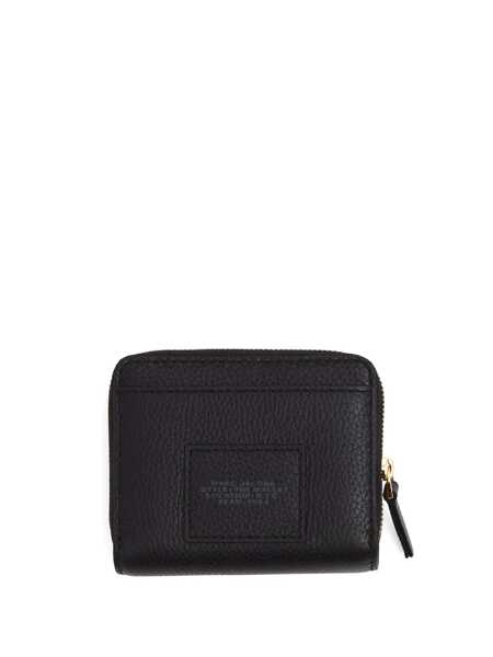 Portofele Marc Jacobs Marc Jacobs The Leather Mini Compact Wallet Black Femei (BM 16105589) 2