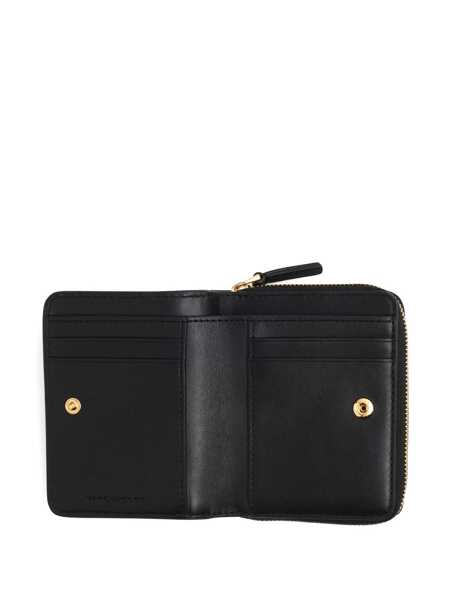 Portofele Marc Jacobs Marc Jacobs The Leather Mini Compact Wallet Black Femei (BM 16105589) 4