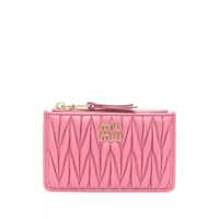 Portofele Miu Miu Matelassé Leather Wallet Femei