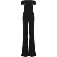 Rochii Balmain Off-Shoulders Flare Crepe Jumpsuit Clothing Femei