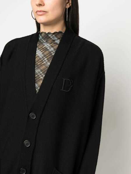 Cardigane DSQUARED2 DSQUARED2 D2Statement Cardigan Clothing Black Femei (BM 16116161) 5