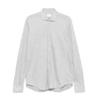Camasi Xacus Flared Grey Cotton Shirt Barbati