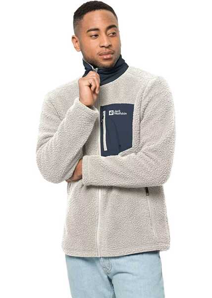 Pulovere casual Jack Wolfskin Kingsway Fleece M White Barbati (BM 16132031) 2