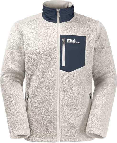 Pulovere casual Jack Wolfskin Kingsway Fleece M White Barbati (BM 16132031) 1