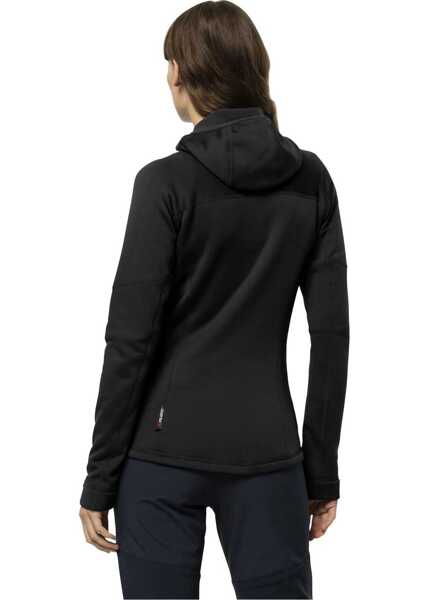 Pulovere casual Jack Wolfskin Hirschberg Hooded FZ W Black Femei (BM 16132055) 3