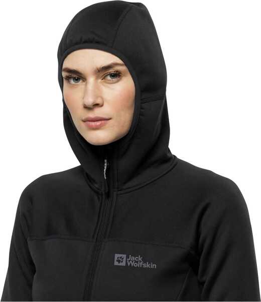 Pulovere casual Jack Wolfskin Hirschberg Hooded FZ W Black Femei (BM 16132055) 4