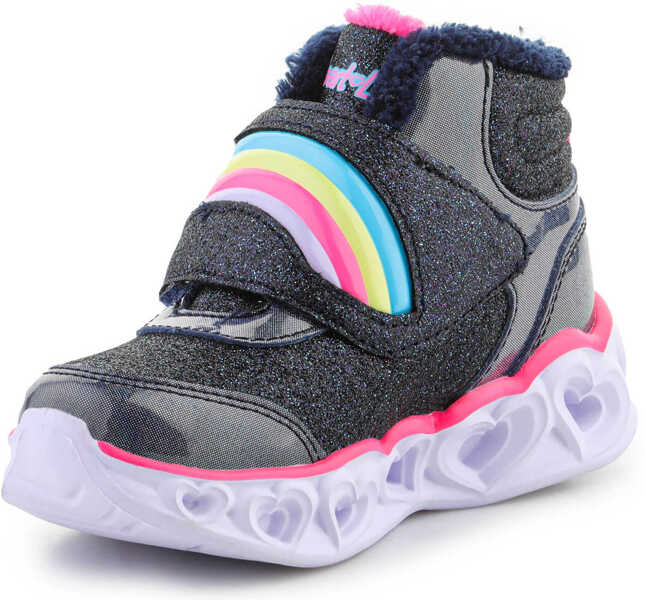 Cizme SKECHERS Brilliant Rainbow NVY/PNK Navy Baieti (BM 16147844) 4