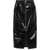 MSGM Patent Leather Midi Skirt BLACK