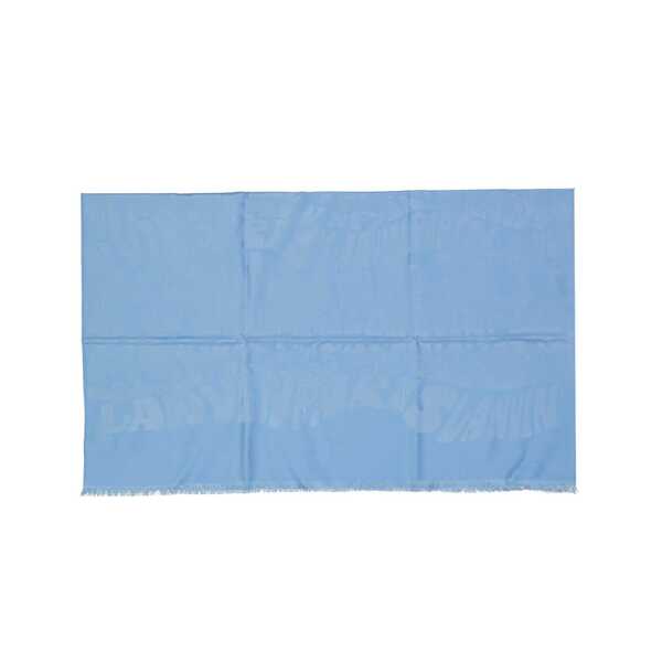 Esarfe Lanvin Lanvin Silk And Wool Scarf Blue Femei (BM 16155627) 3