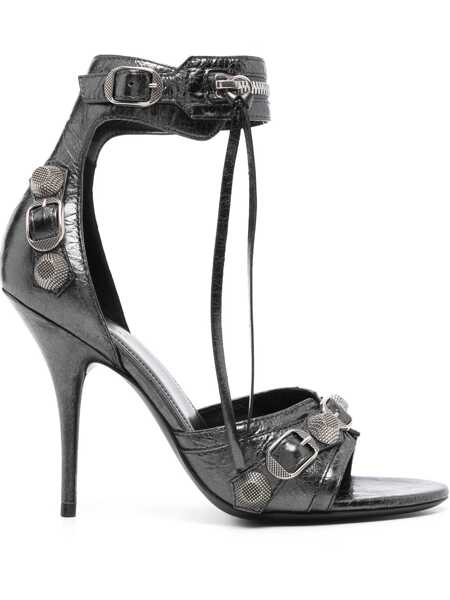 Sandale Balenciaga Balenciaga Cagole Leather Sandals Gray Femei (BM 16155663) 1