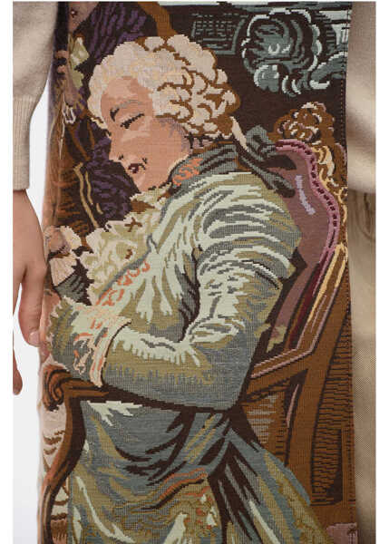 Veste casual Moschino Couture Cotton Long Vest With Arazzo Style Motif Multicolor Femei (BM 16156212) 3