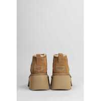 Bocanci UGG Dama - Bocanci UGG UGG Classic Ultra Mini High Heels Ankle Boots LEATHER COLOR Femei (BM 16160583) - B-mall.ro