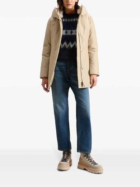 Geci Parka Woolrich Woolrich Boulder Faux Fur Parka Beige Femei (BM 16164195) 2