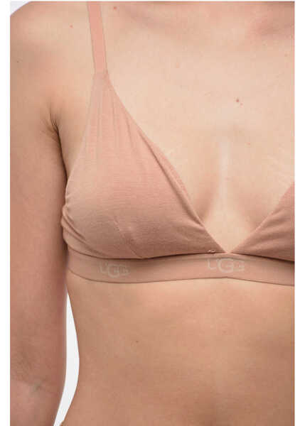 Sutiene UGG Solid Color Francis Triangle Bra With Logoed Band Pink Femei (BM 16170477) 3