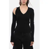 Pulovere Stretch Wool Sweater With Cut-Out Femei
