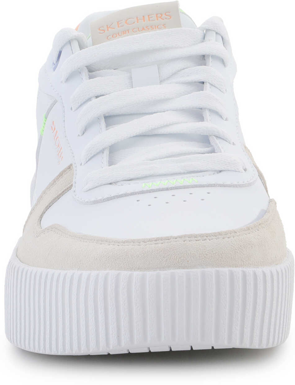 Sneakers SKECHERS Jade - Stylish Type White/Multi White Femei (BM 16171896) 5