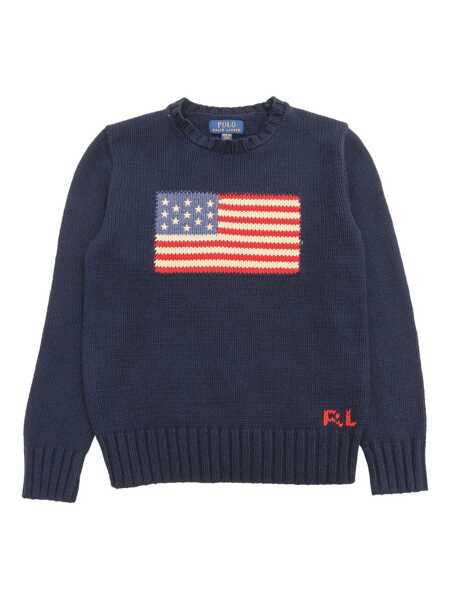 Pulovere casual Ralph Lauren FLAG CN SWTR-TOPS-SWEATER Blue Fete (BM 16172223) 1