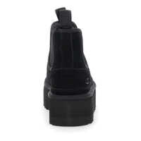 Bocanci UGG Dama - Bocanci UGG Neumel Black Ankle Boots With Platform In Suede Leather Black Femei (BM 16173705) - B-mall.ro