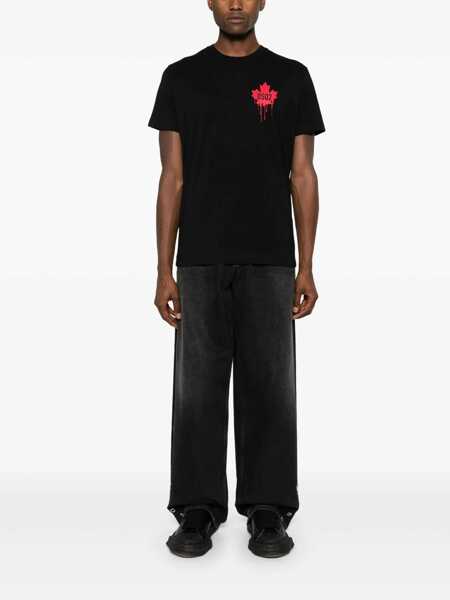 Topuri DSQUARED2 DSQUARED2 T-Shirts Black Barbati (BM 16181616) 2