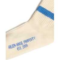 Lenjerie intima pentru Baieti - Sosete Golden Goose Kids Socks High Rib/ Stripes/ Distressed WHITE Baieti (BM 16183239) - B-mall.ro