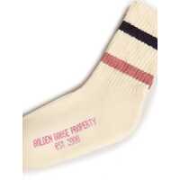 Lenjerie intima pentru Baieti - Sosete Golden Goose Kids Socks High Rib/ Stripes/ Distressed WHITE Baieti (BM 16183248) - B-mall.ro