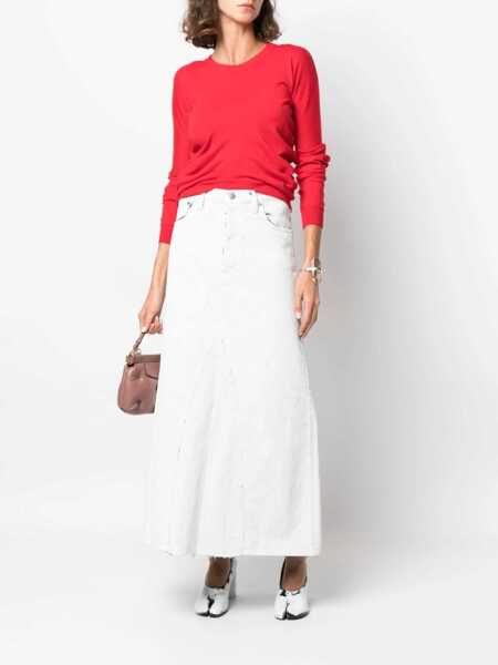 Fuste casual Maison Margiela Midi Skirt WHITE Femei (BM 16183533) 2