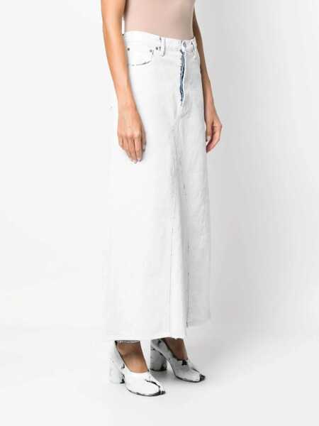 Fuste casual Maison Margiela Midi Skirt WHITE Femei (BM 16183533) 3