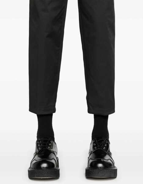 Pantaloni casual Neil Barrett Regular Waist Slim Fit Pants With Belt Loops Black Barbati (BM 16184064) 5