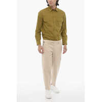 Pantaloni casual Neil Barrett pentru Barbati - Pantaloni casual Neil Barrett Regular Fit Slim Fit Pants With Belt Loops Beige Barbati (BM 16184067) - B-mall.ro