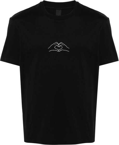 Tricouri Neil Barrett Cotton Crew-Neck T-Shirt With Print Black Barbati (BM 16184109) 1