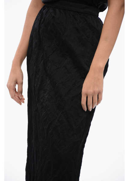 Fuste lungi Dior Froiss Cotton-Blend Skirt With Side Zip Black Femei (BM 16184172) 3