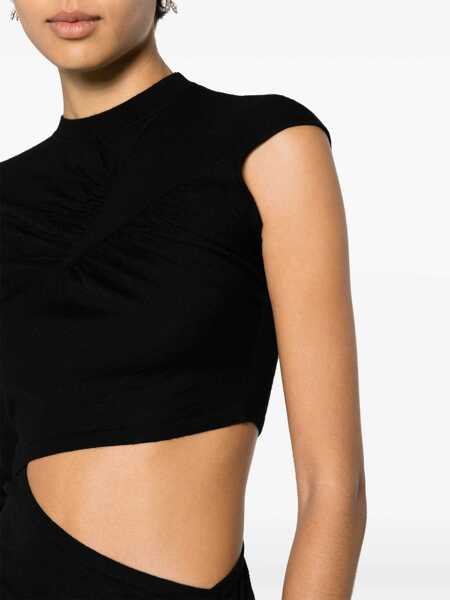 Rochii scurte Isabel Marant One-Shoulders Cut-Out Dress With Draped Detailing Black Femei (BM 16184181) 5