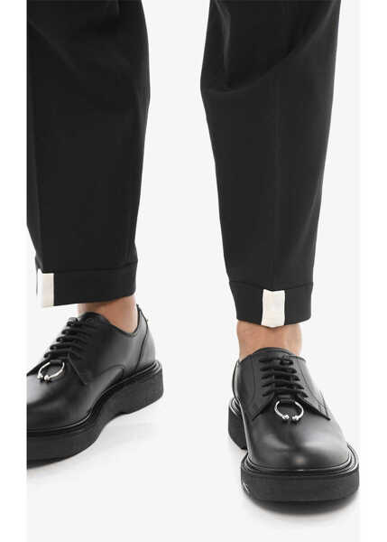 Pantaloni casual Neil Barrett Low-Rise Slim Fit Pants Black Barbati (BM 16184253) 4