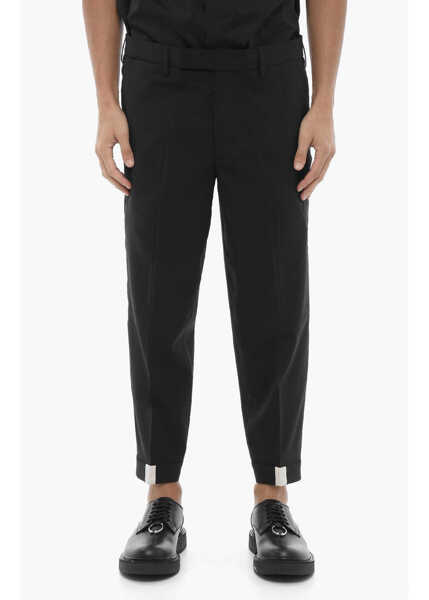 Pantaloni casual Neil Barrett Low-Rise Slim Fit Pants Black Barbati (BM 16184253) 1