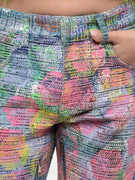 Blugi drepti Givenchy Coated Cotton Regular Fit Denims With Zips 17Cm Multicolor Femei (BM 16184523) 4