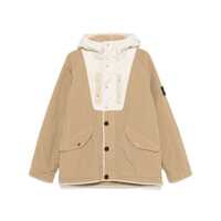 Geci Stone Island Stone Island Hooded Jacket Nylon Panama With New Silk Light Cookie
