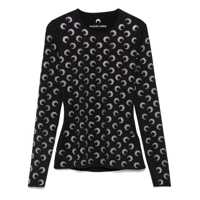 Topuri Marine Serre Moon Strass Crewneck Top Femei