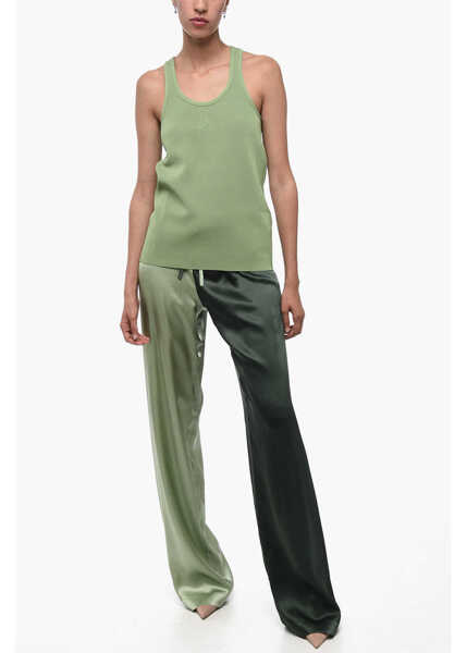 Bluze Jil Sander Jersey Knitted Top With Embossed Logo Green Femei (BM 16192617) 4