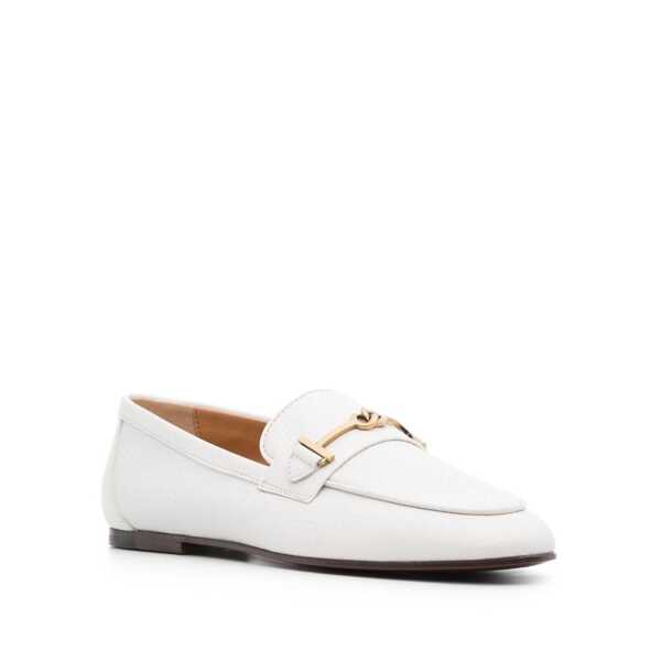 Pantofi fara toc TODS Tods Leather Loafers White Femei (BM 16193235) 2
