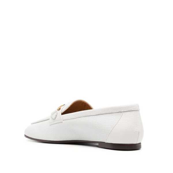Pantofi fara toc TODS Tods Leather Loafers White Femei (BM 16193235) 3